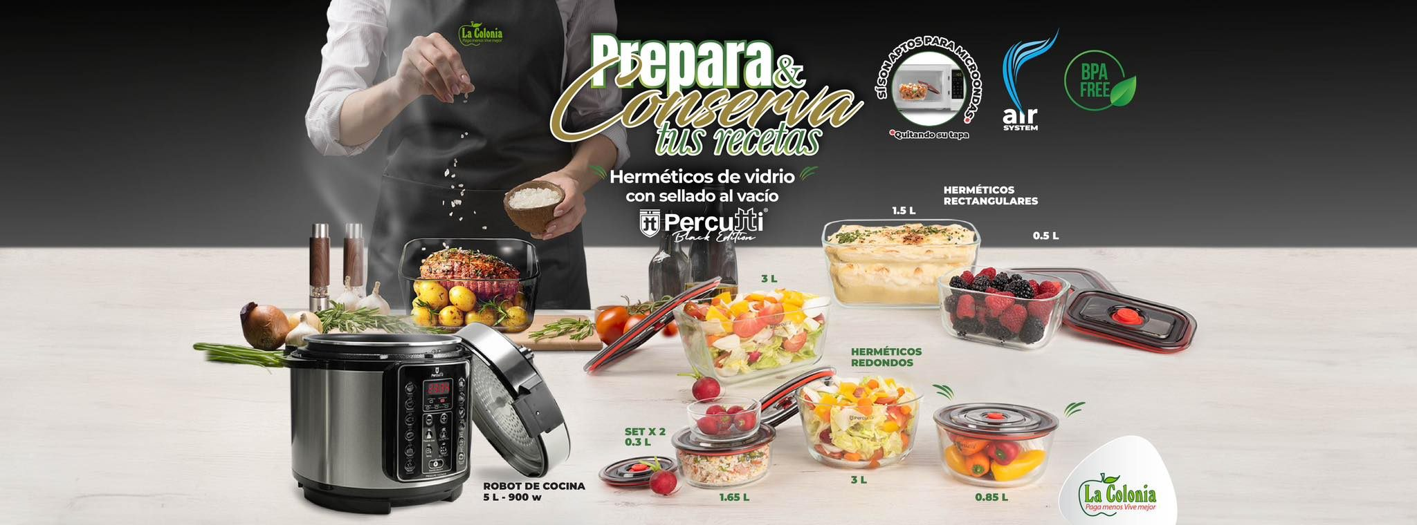 Prepara & Conserva tus Recetas con Herméticos Percutti