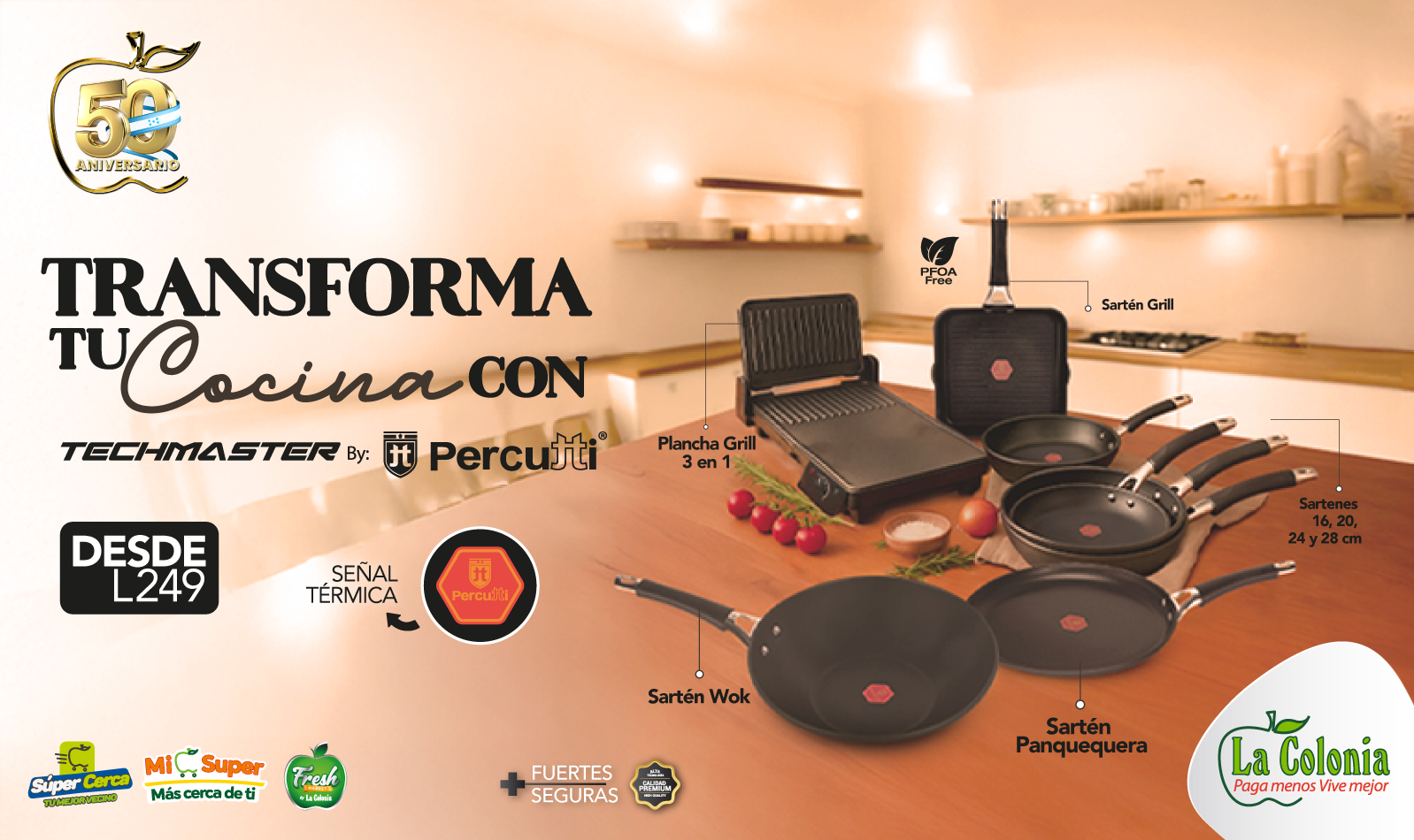 Tecnología, calidad y estilo en la cocina: La Colonia presenta su nueva promoción.