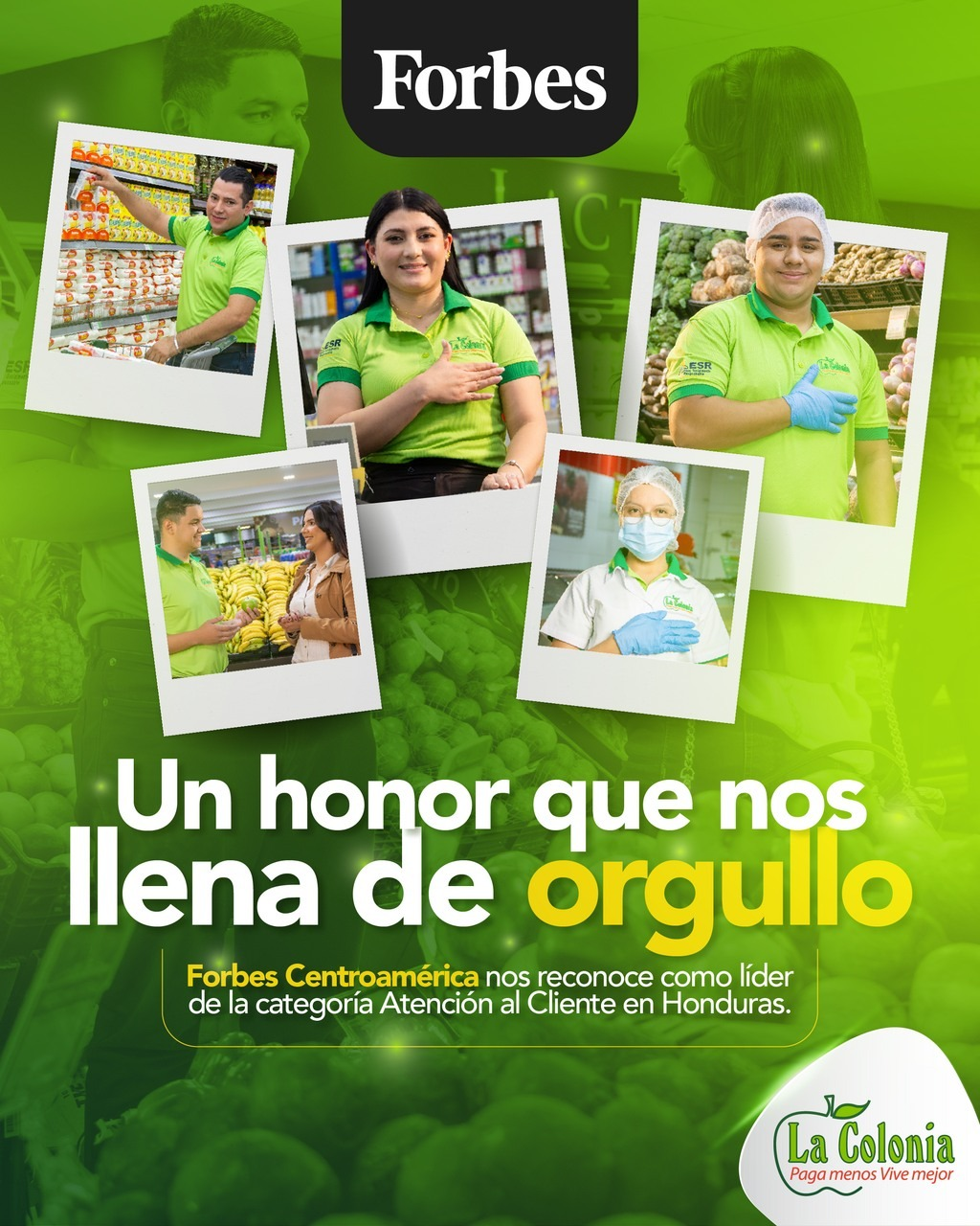Supermercados La Colonia, número uno en servicio al cliente en Honduras según Forbes Centroamérica y CID Gallup